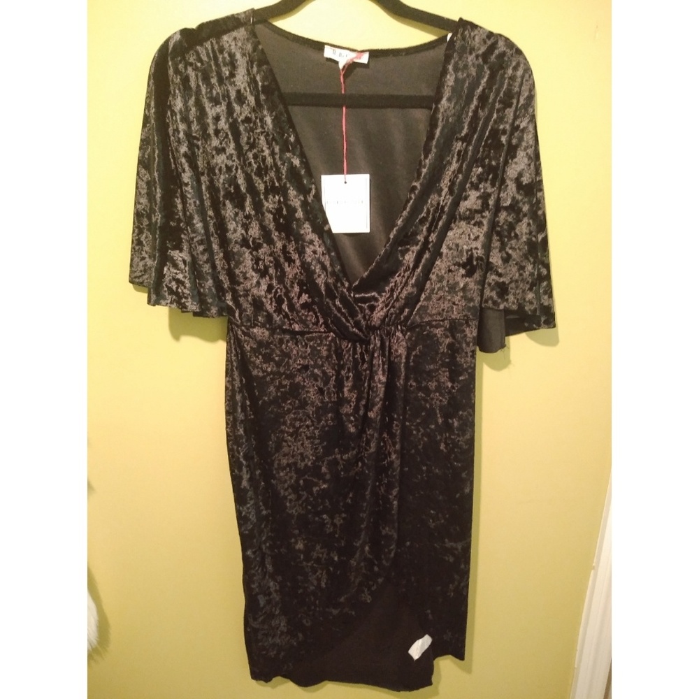 Black Hi Low Asymmetrical Dress